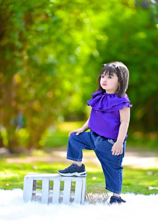 indigo-ruffle-top